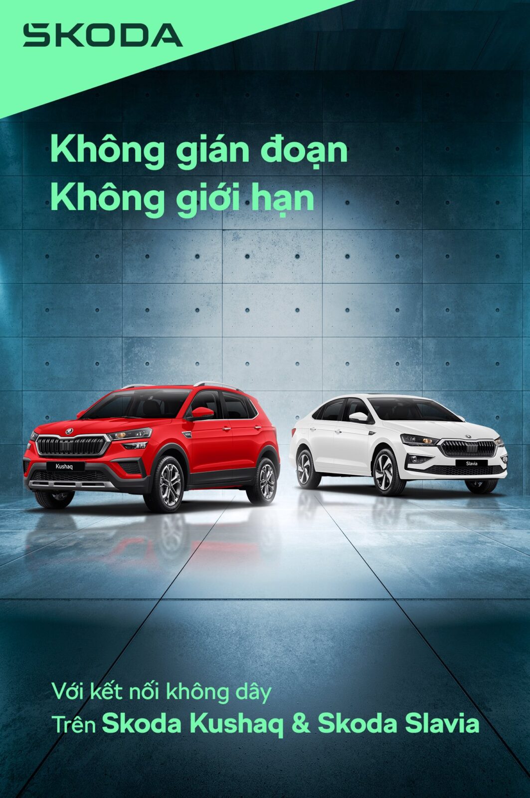 562015876 814021414897011 2576455895350859232 n Không gián đoạn, không giới hạn với kết nối không dây trên Skoda Kushaq & Skoda Slavia